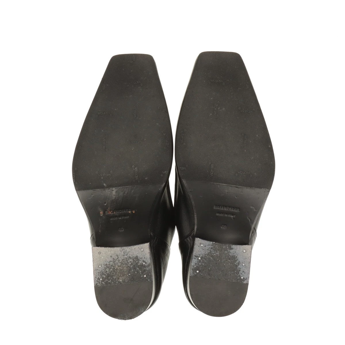 バレンシアガ パテントレザー レザーシューズ 40 メンズ ブラック