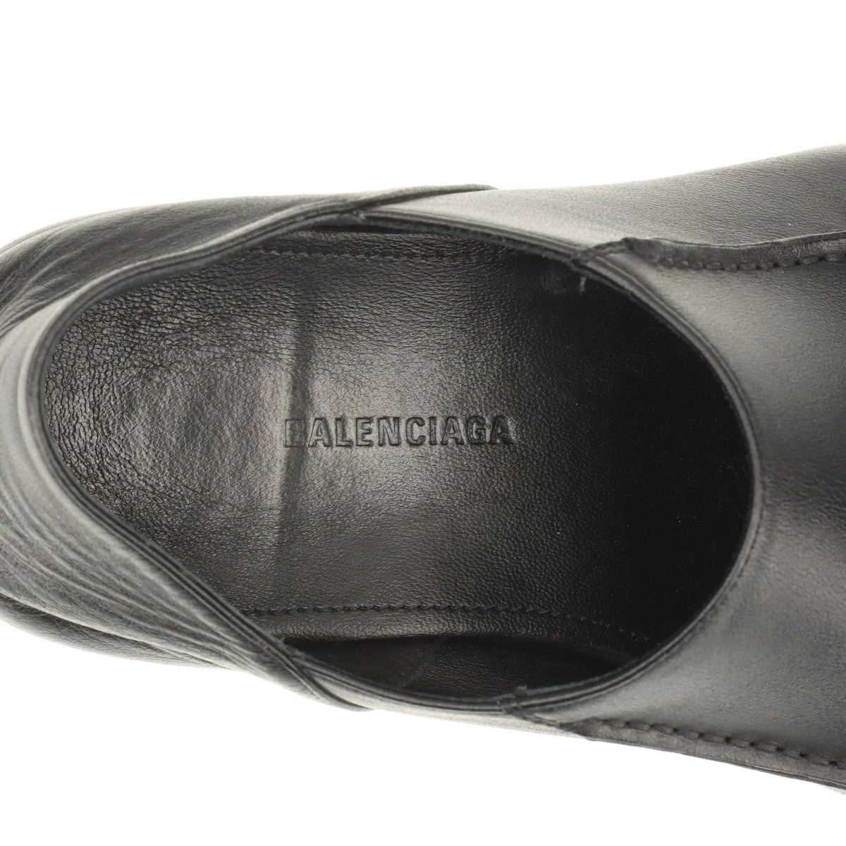 バレンシアガ パテントレザー レザーシューズ 40 メンズ ブラック