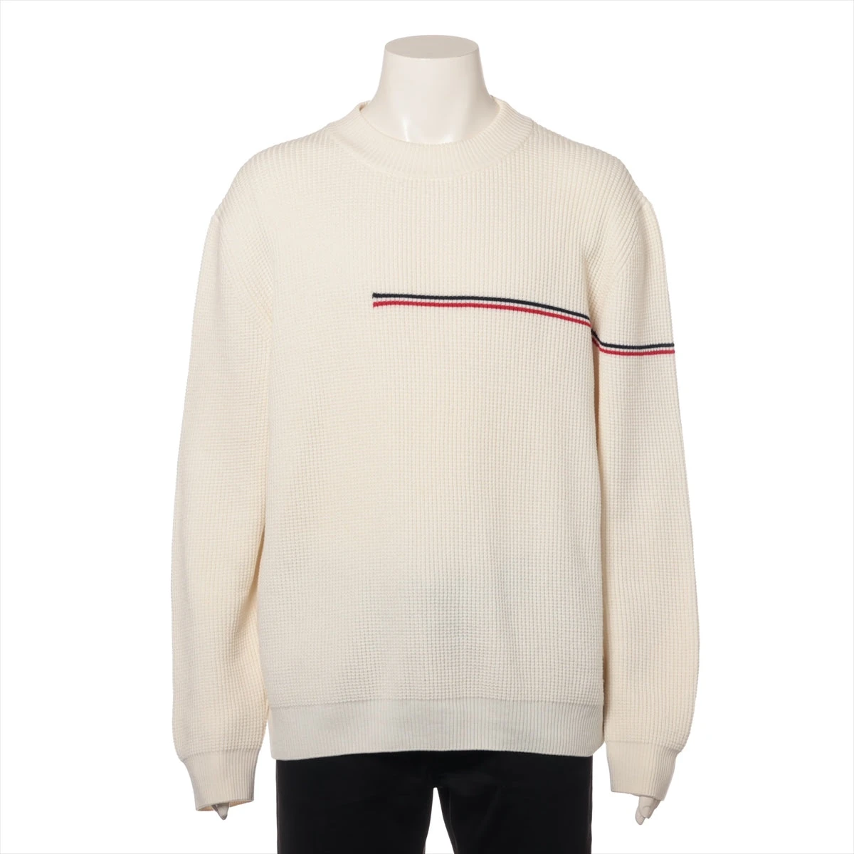 モンクレール 20年 ウール ニット XL メンズ アイボリー