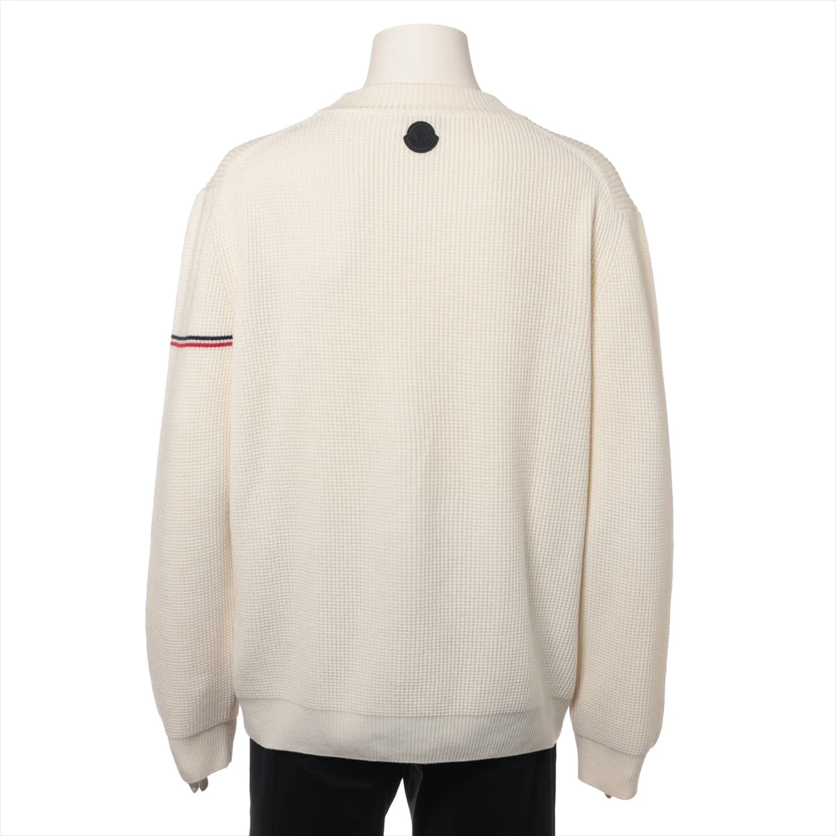 未使用　モンクレール　ブランケット　ブルー✖️ホワイト　ウール100% MONCLER(モンクレール)】ブランド・古着のネット通販【TREFAC