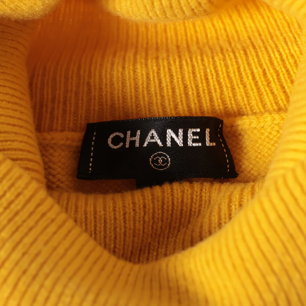 シャネル ウール×カシミヤ タートルネックニット 34 レディース