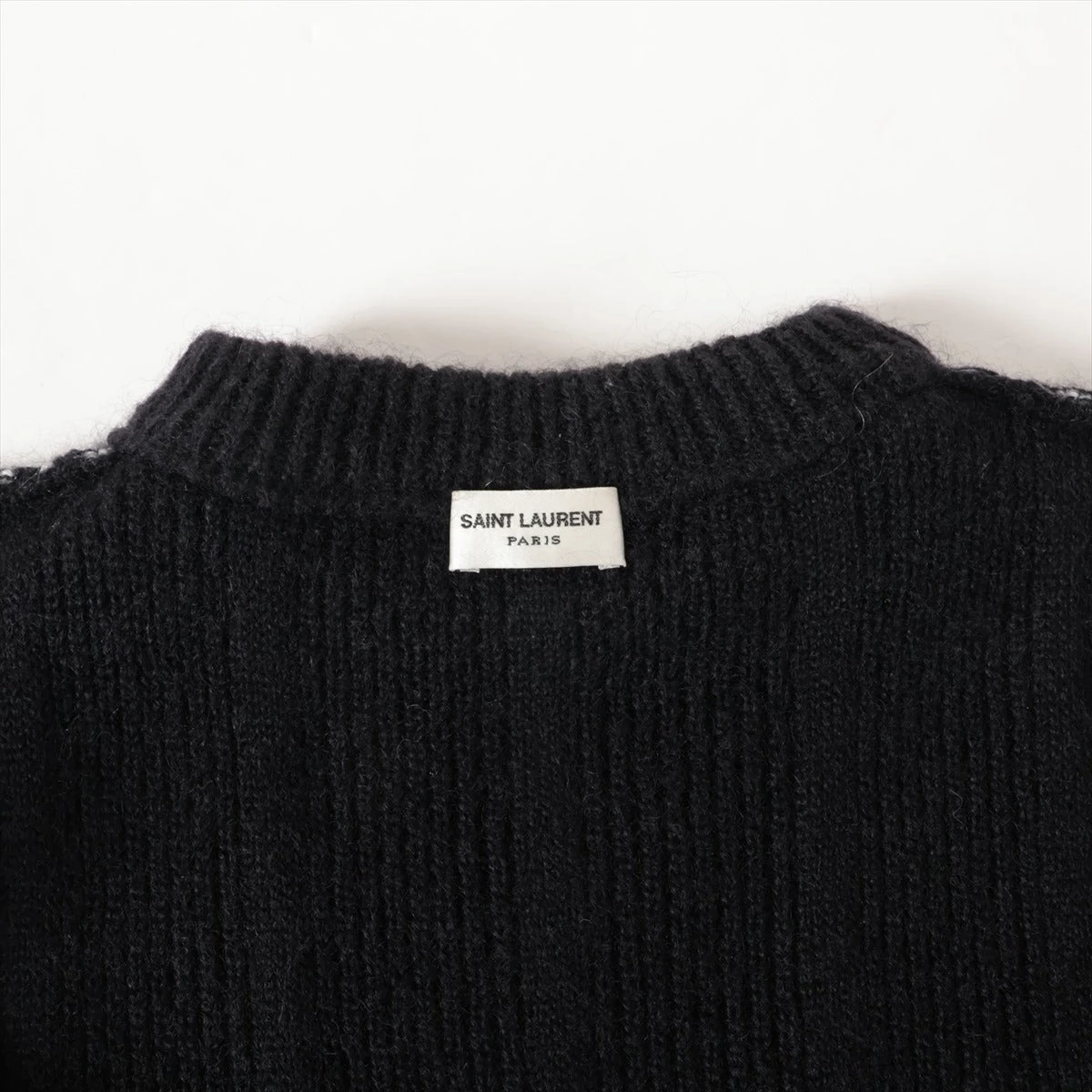 yvessaintlaurentイブサンローラン3Dニットセーターオールブラック 楽天市場】サンローラン SAINT LAURENT ニット セーター 長袖
