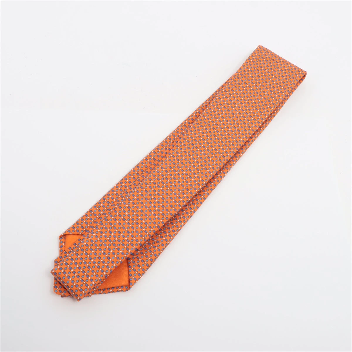 エルメス ネクタイ シルク オレンジ A3490494｜中古ブランド品