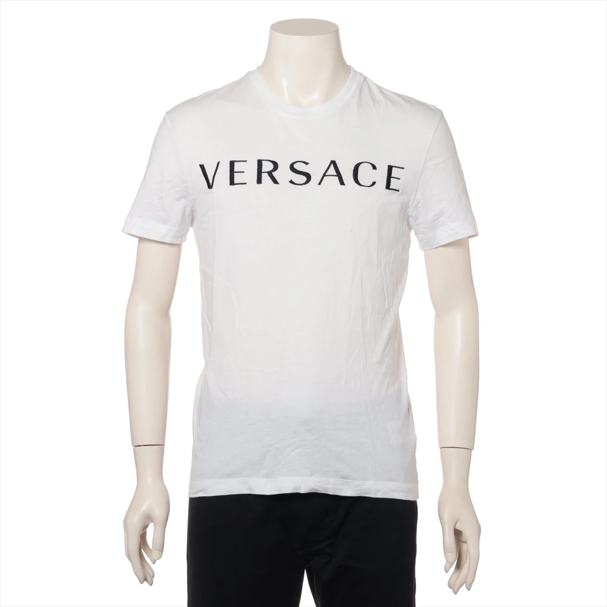 ★VERSACE★ A87021S コットン Tシャツ ヴェルサーチ コットン Tシャツ S ホワイト A87021S シワ有