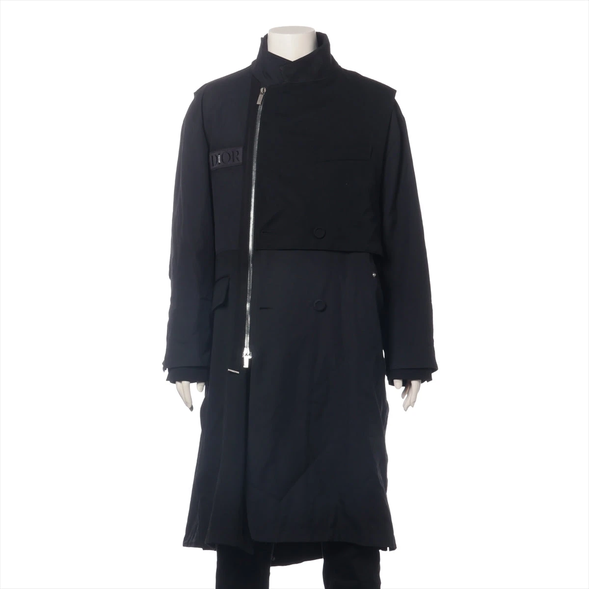 Christian Dior ブラック ロングコート DIOR | クラシック コート カシミヤ