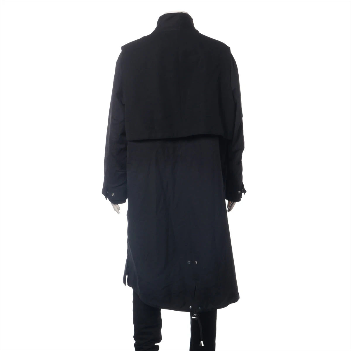 ディオール×サカイ 21AW コットン コート 50 メンズ ブラック