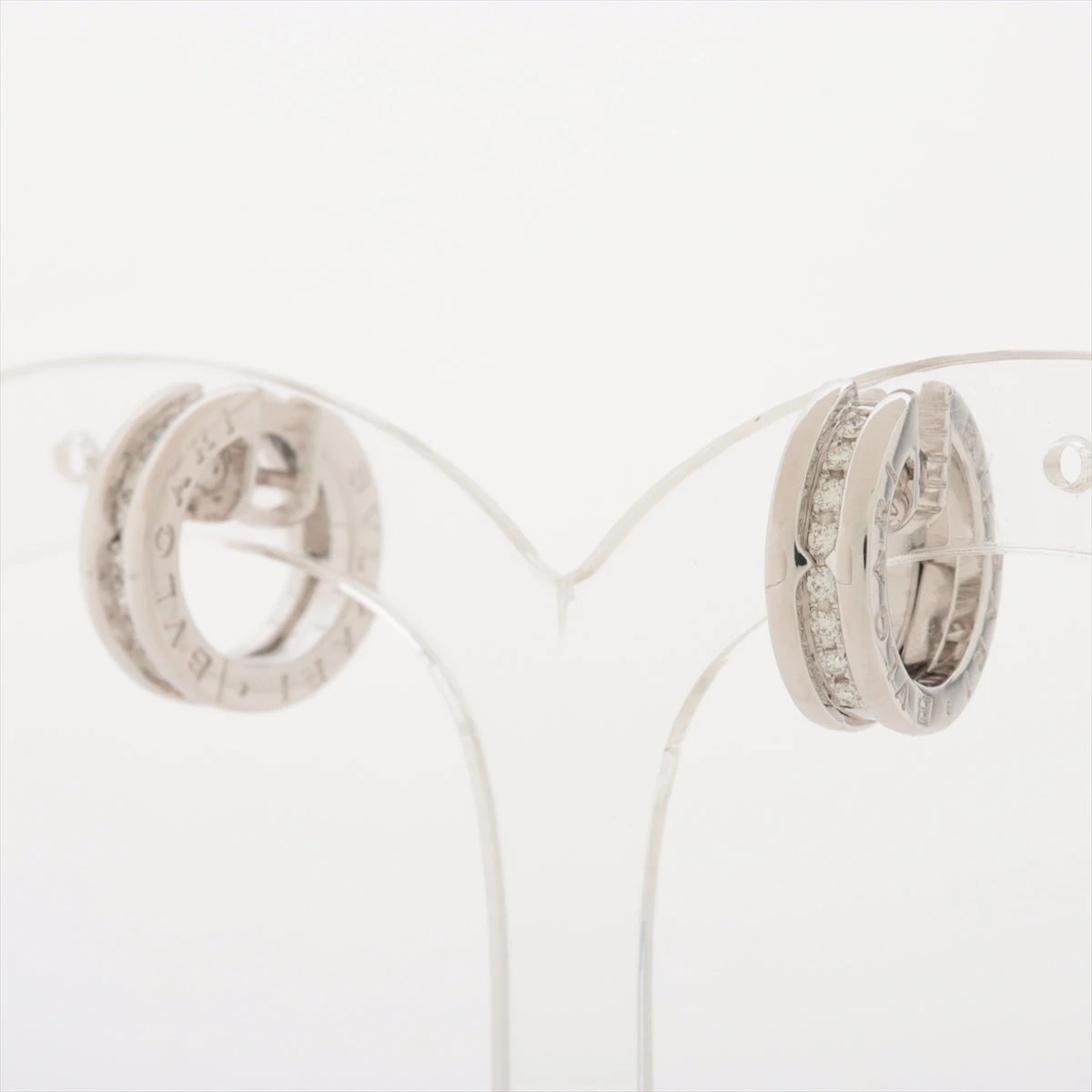 ブルガリ　ビーゼロワン　ピアス ブルガリ ビーゼロワン ダイヤ ピアス 750(WG) 8.9g A3487134｜中古