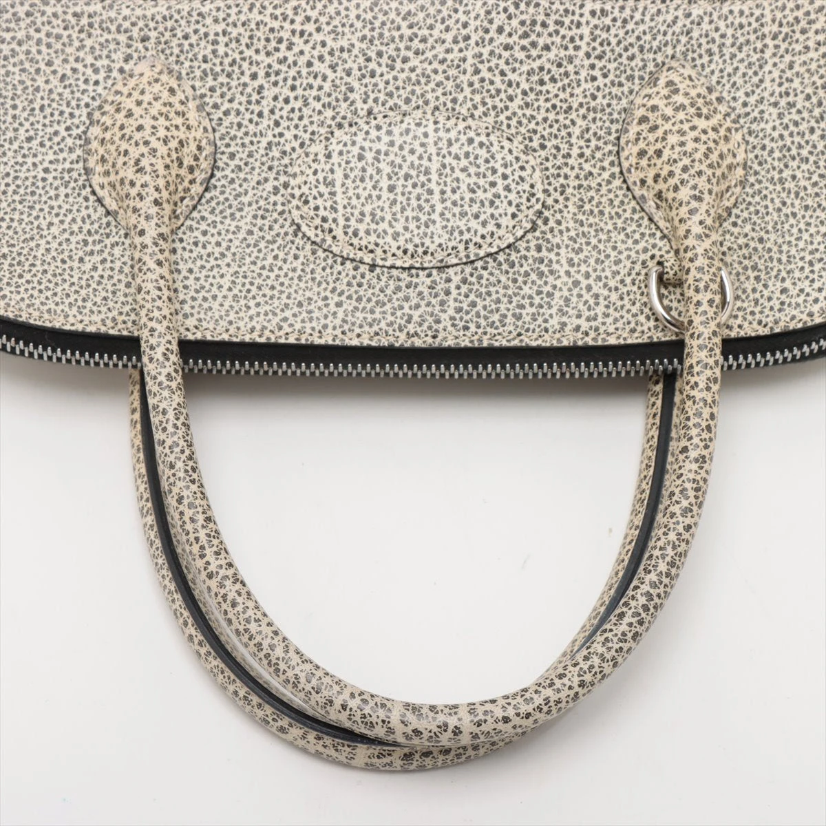 エルメス ボリード31 ダルメシアン ブラック×ホワイト シルバー金具