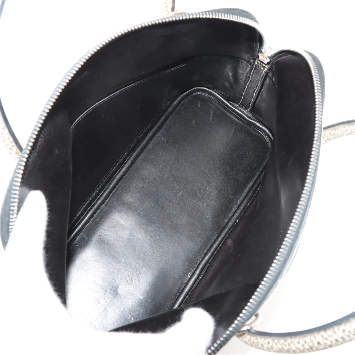 エルメス ボリード31 ダルメシアン ブラック×ホワイト シルバー金具