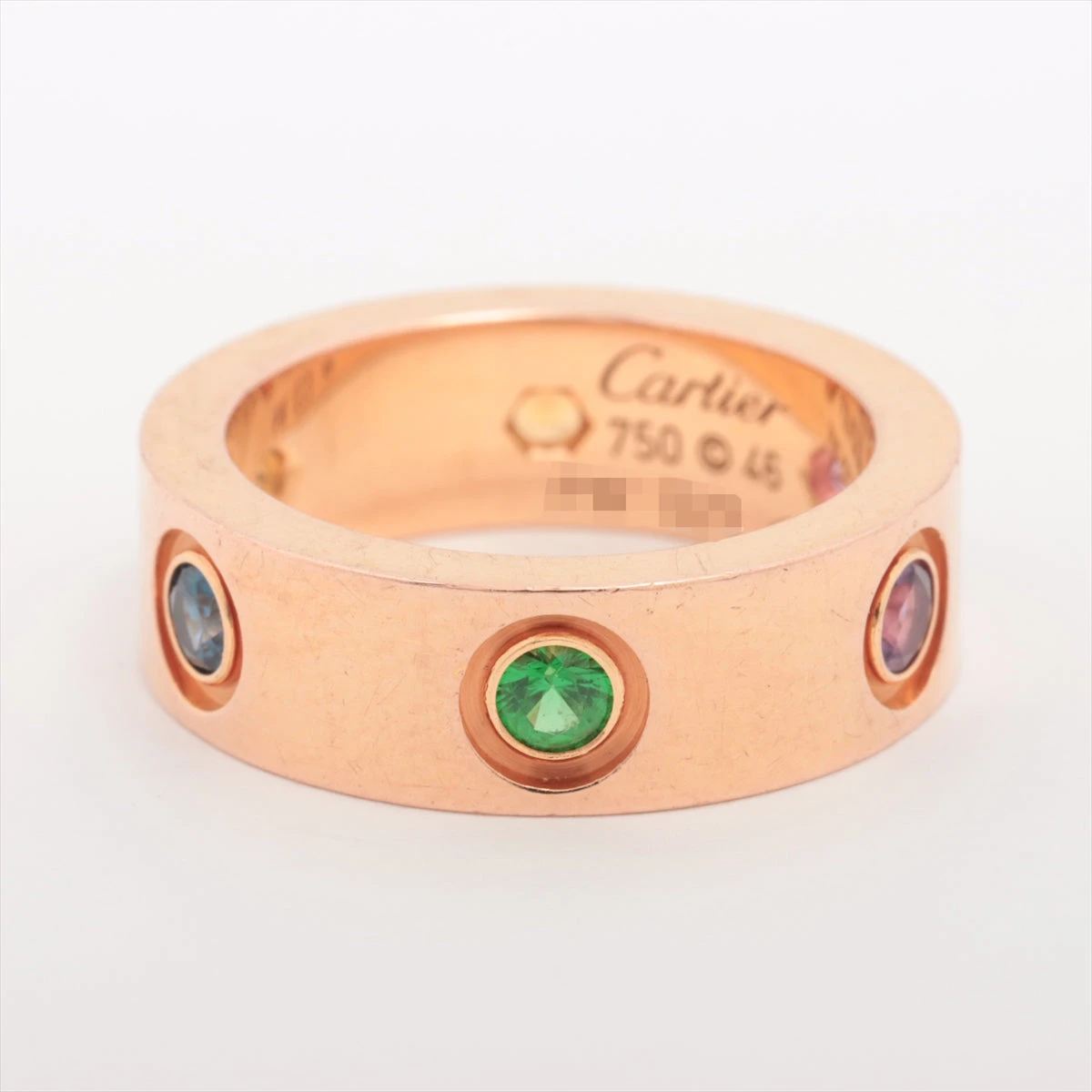 Cartier カルティエ　ラブリング　マルチカラー 750 PG Cartier カルティエ ラブリング マルチカラー B4087852 約12号