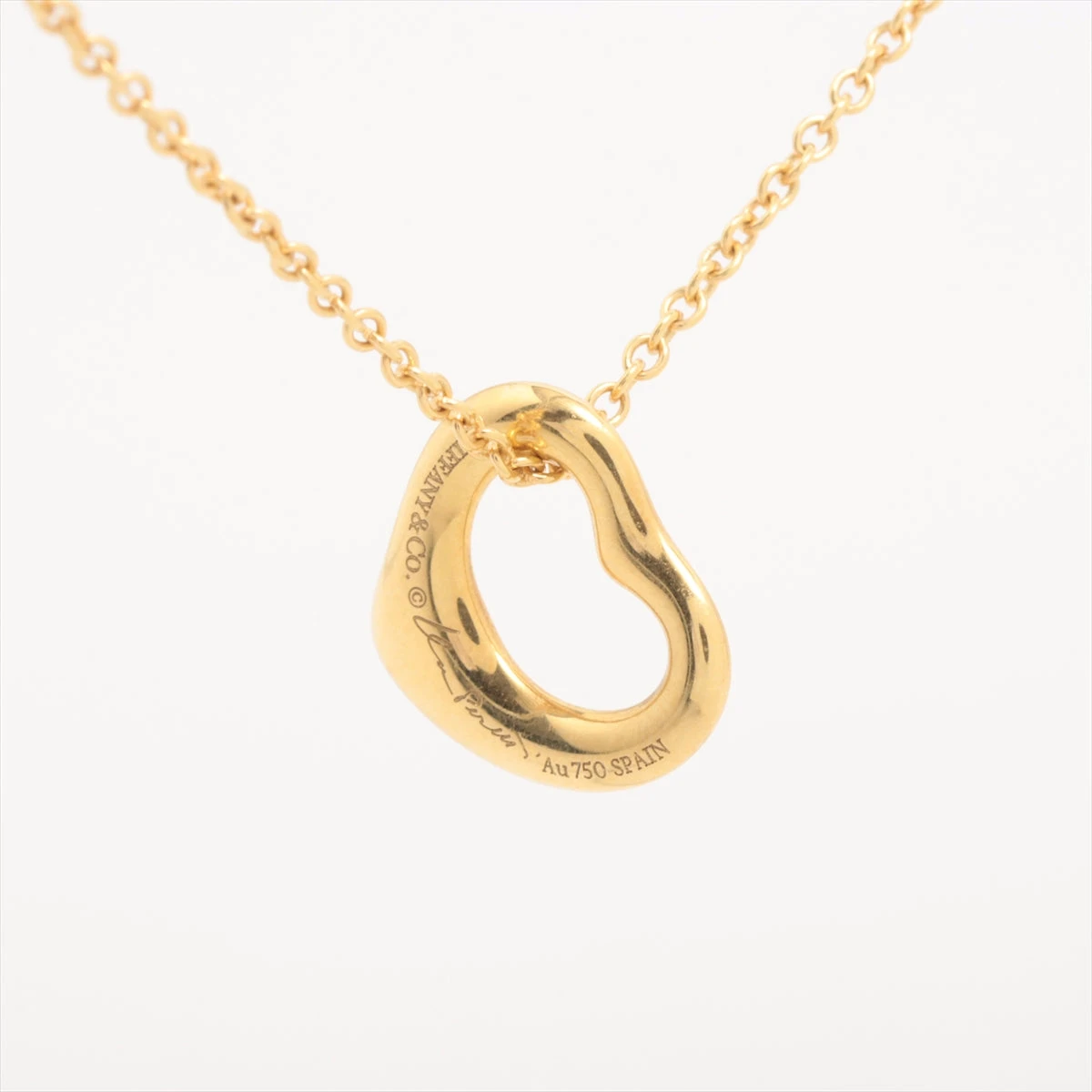 ティファニー　オープンハート　750 YG 片方 Tiffany & Co. - 本物 ティファニー TIFFANY & Co. オープン