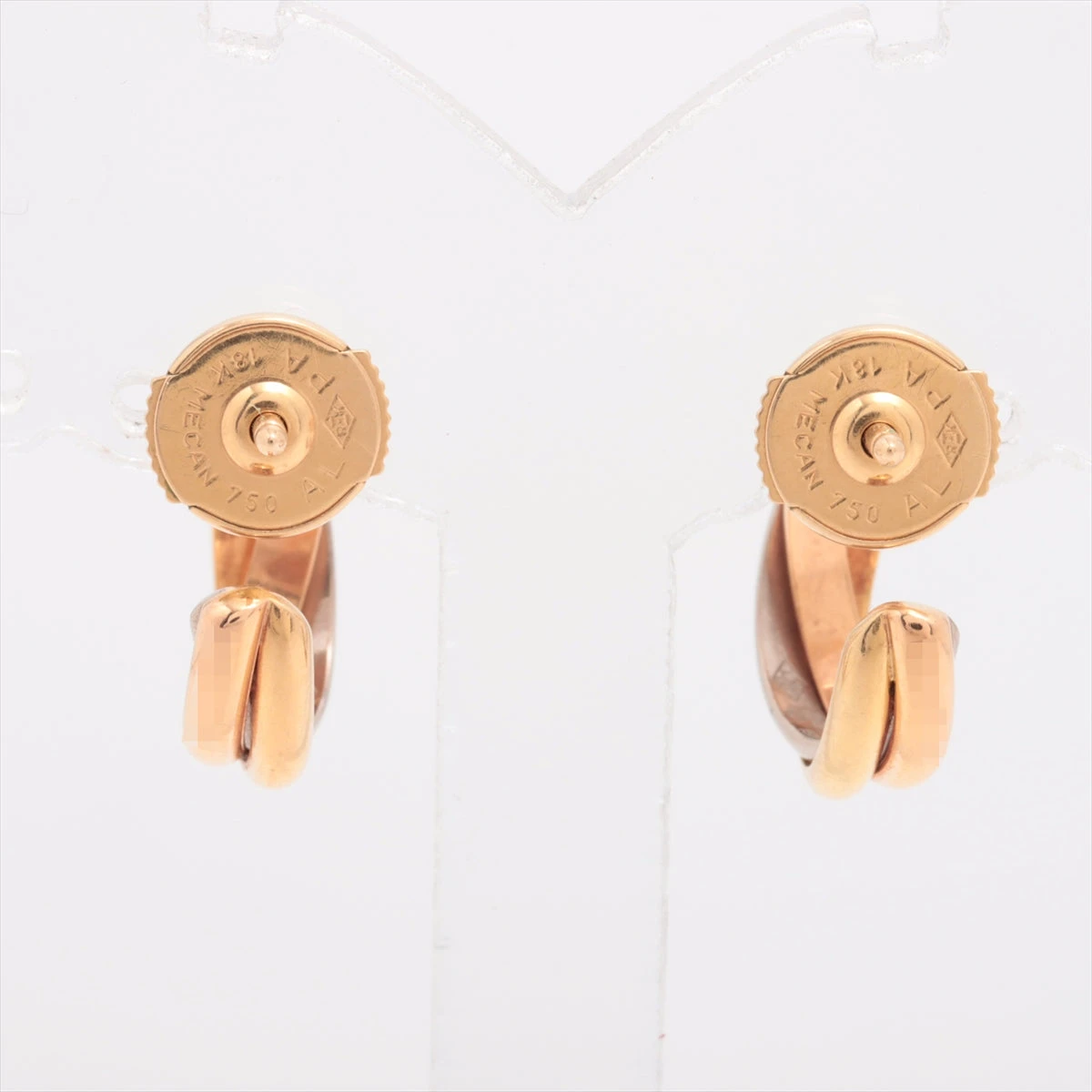 カルティエ トリニティ ピアス 750(YG×PG×WG) 4.6g A3485228｜中古