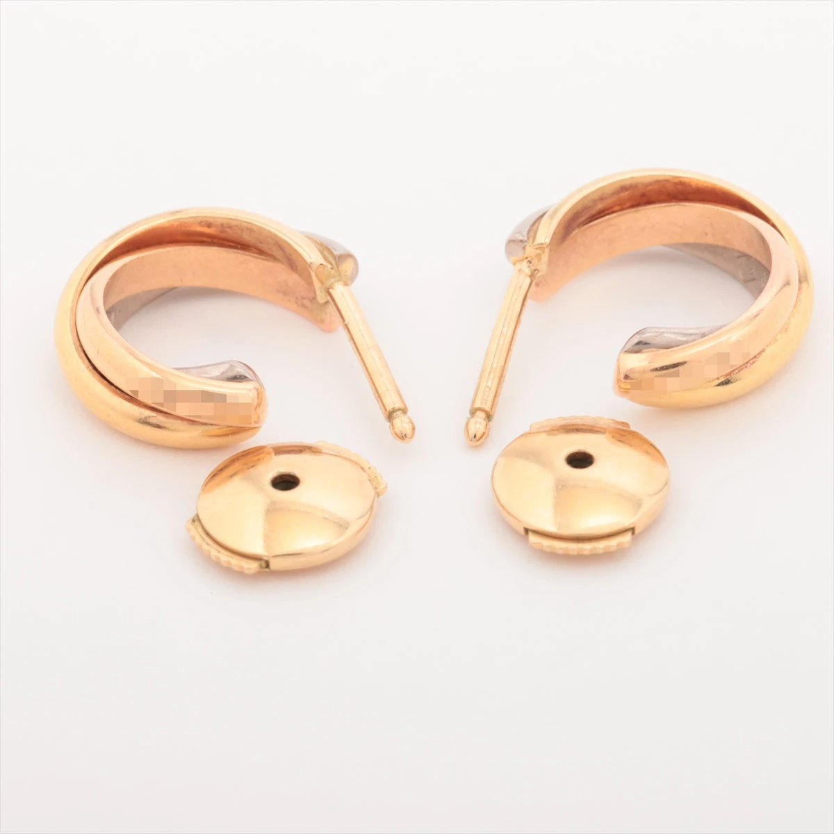 カルティエ トリニティ ピアス 750(YG×PG×WG) 4.6g A3485228｜中古