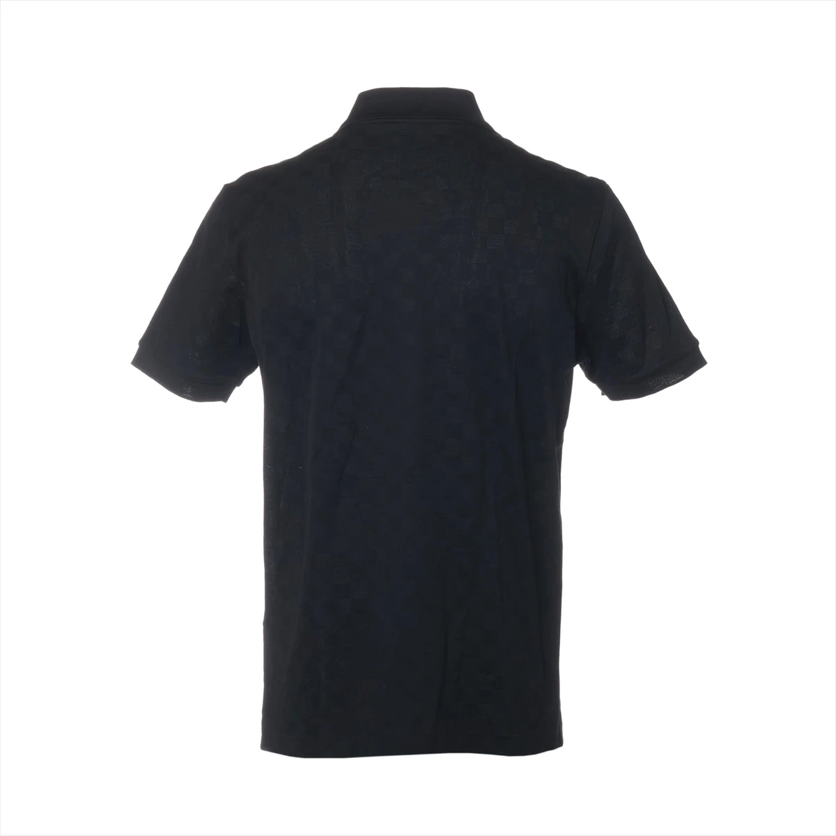 LOUIS VUITTON ブラックポロシャツ XS ヴィトン 24SS コットン ポロシャツ XL メンズ ブラック RM241