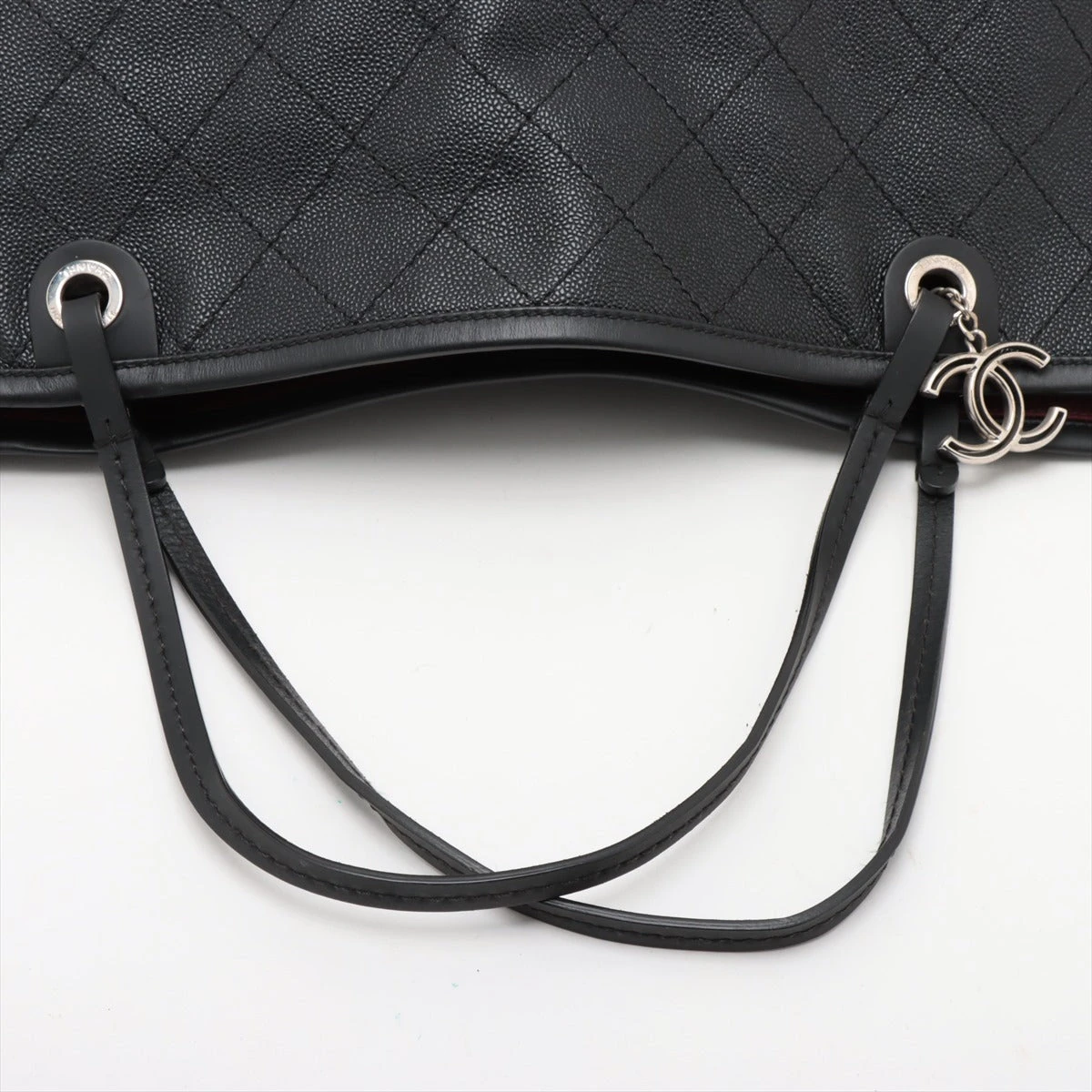 シャネル マトラッセ オンザロード ネヴァーフル キャビアスキン トートバッグ シャネル オンザロード キャビアスキン トートバッグ ブラック