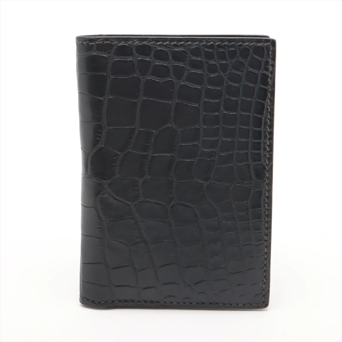 エルメス MC2 ユークリッド アリゲーター カードケース ネイビー C