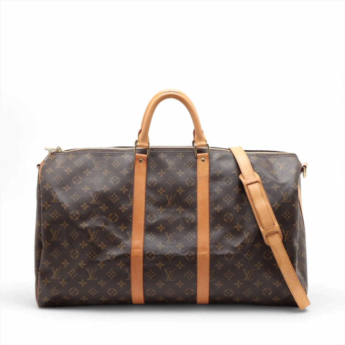【極美品】ルイヴィトンlouis vuitton モノグラム　バンドリエール55 ルイヴィトン LOUIS VUITTON キーポル・バンドリエール55