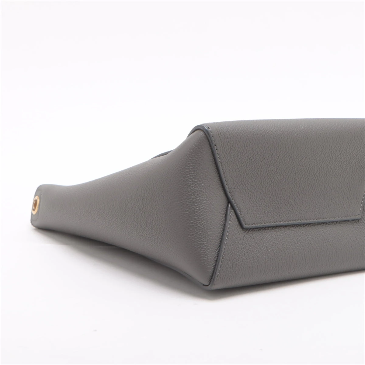 セリーヌ サングルバケット スモール レザー ショルダーバッグ グレー