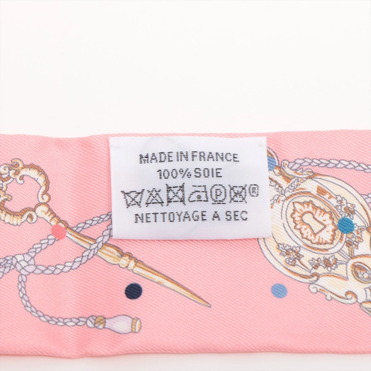 エルメス ツイリー レクレアポア Les Cles a Pois スカーフ シルク