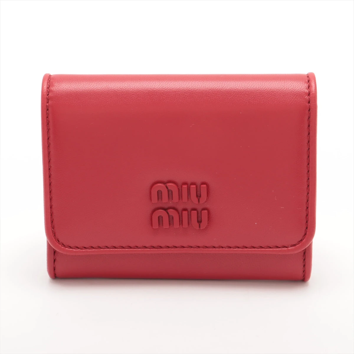 ミュウミュウ 5MR030 レザー コインケース レッド A3486206
