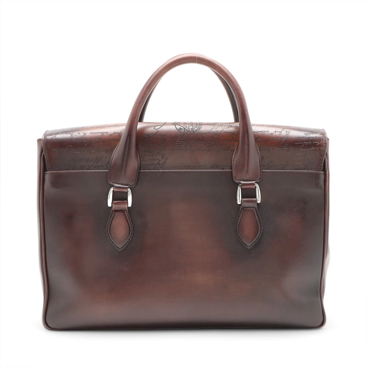 Berluti ビジネスバッグ エミーオ カリグラフィ オールレザー ブラウン ベルルッティ カリグラフィ エミーオ レザー 2WAYビジネスバッグ