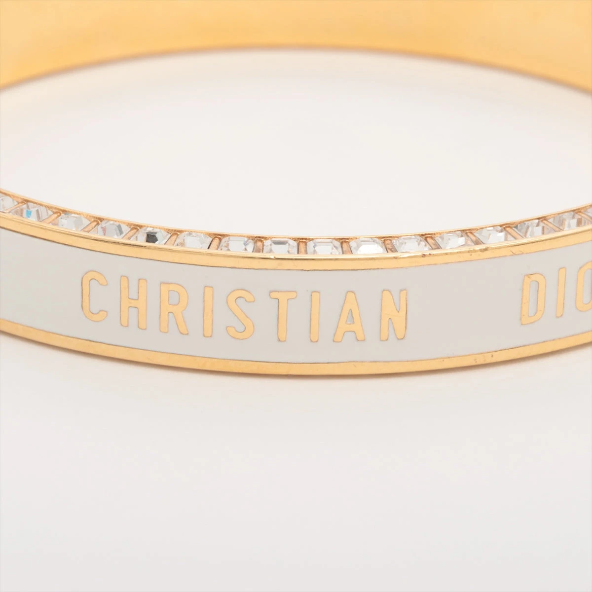 DIOR ディオール　ジャディオール　スター　ロゴ　ゴールド色　バングル ☆Dior J'Adior ジャディオール ロゴ スター バングル ゴールド
