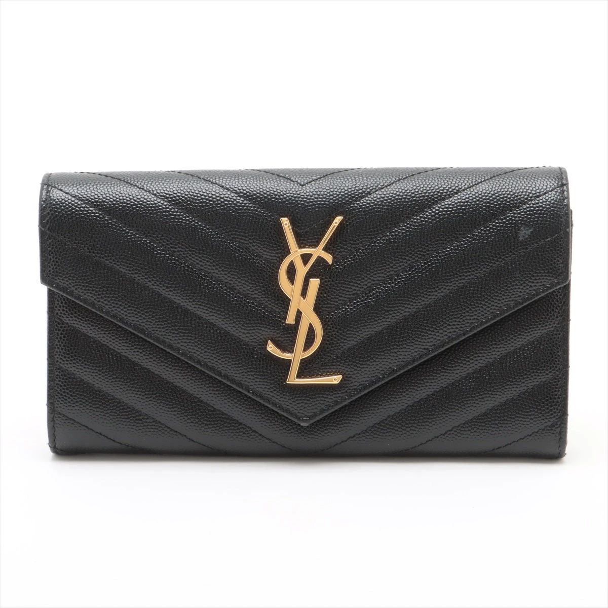 未使用品✨YVES SAINT LAURENT ロングウォレット　レザー サンローラン ロングウォレット｜今すぐ購入 オファー購入｜中古