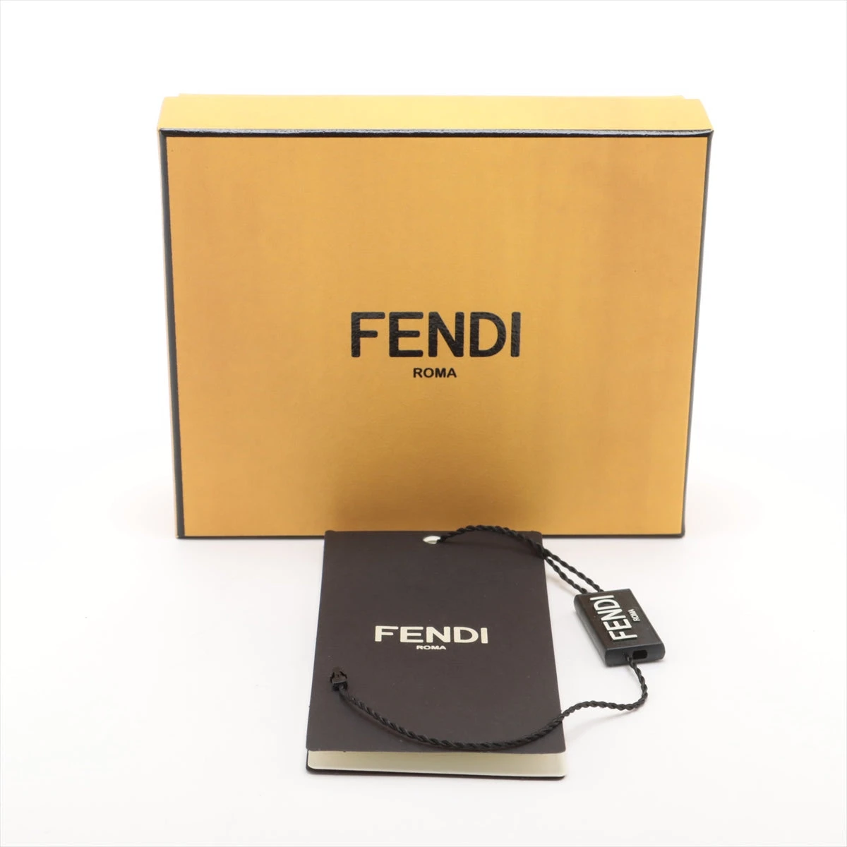 【新品・未使用】フェンディ カードケース ズッカ柄 FENDI 7AR911 フェンディ FFズッカ 7AR911 PVC×レザー カードケース ブラウン