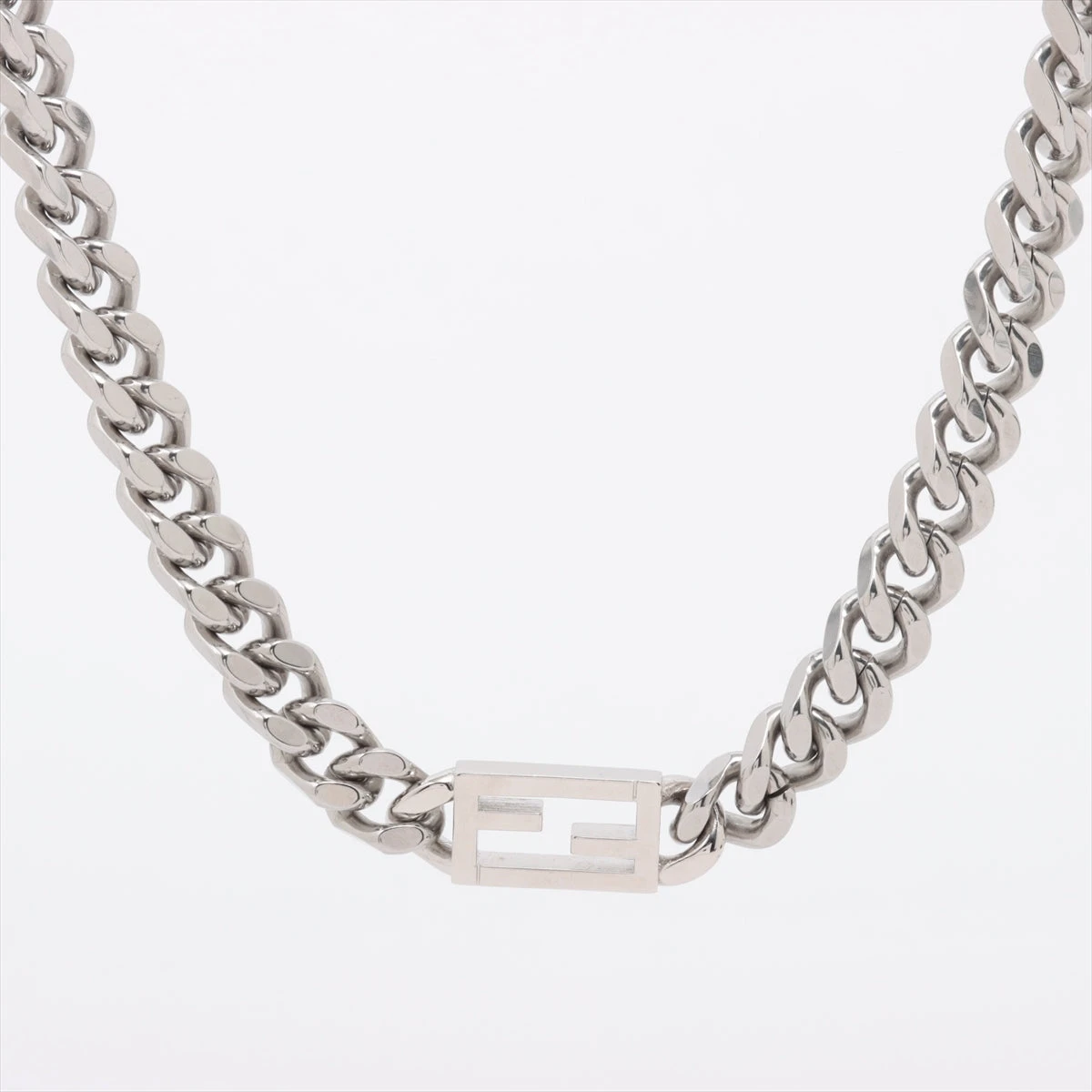 フェンディ バゲット チェーン ネックレス GP シルバー A3485589