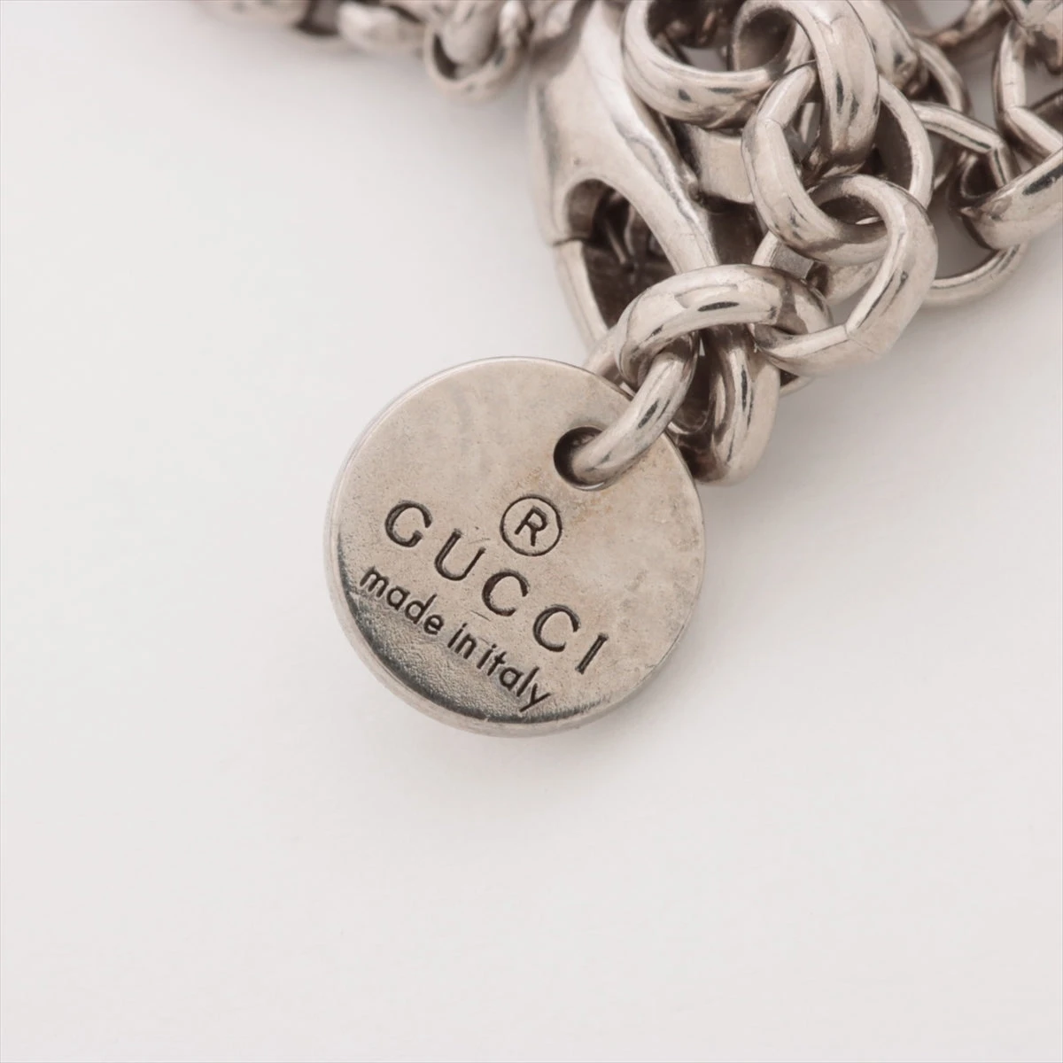 グッチ インターロッキングG アラベスク ネックレス 925 7.6g シルバー