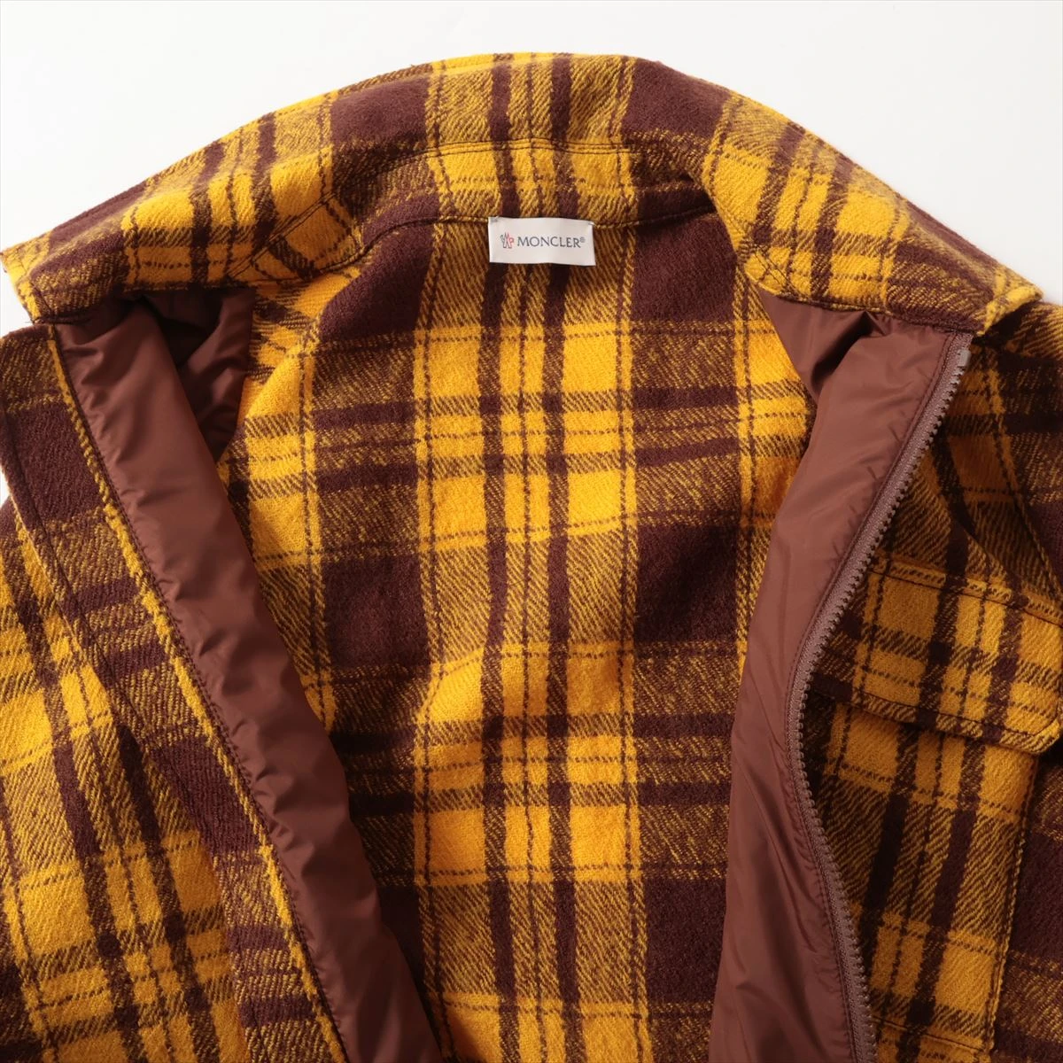 モンクレール CAMICIA 23年 ウール ジャケット XS メンズ ブラウン