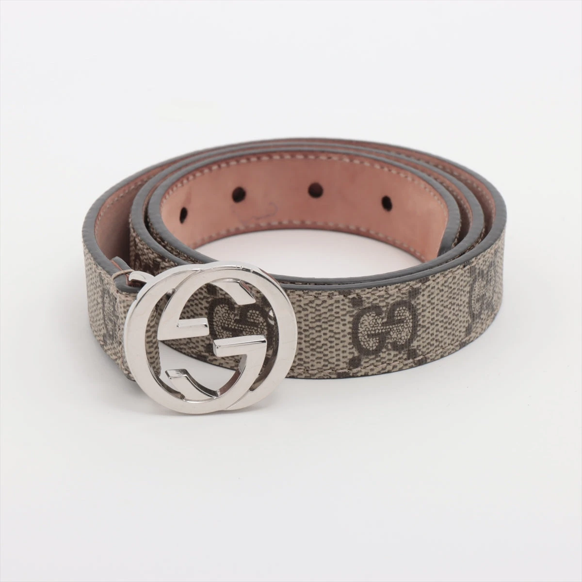 グッチ 258395 インターロッキングG ベルト レザー A3483638｜中古