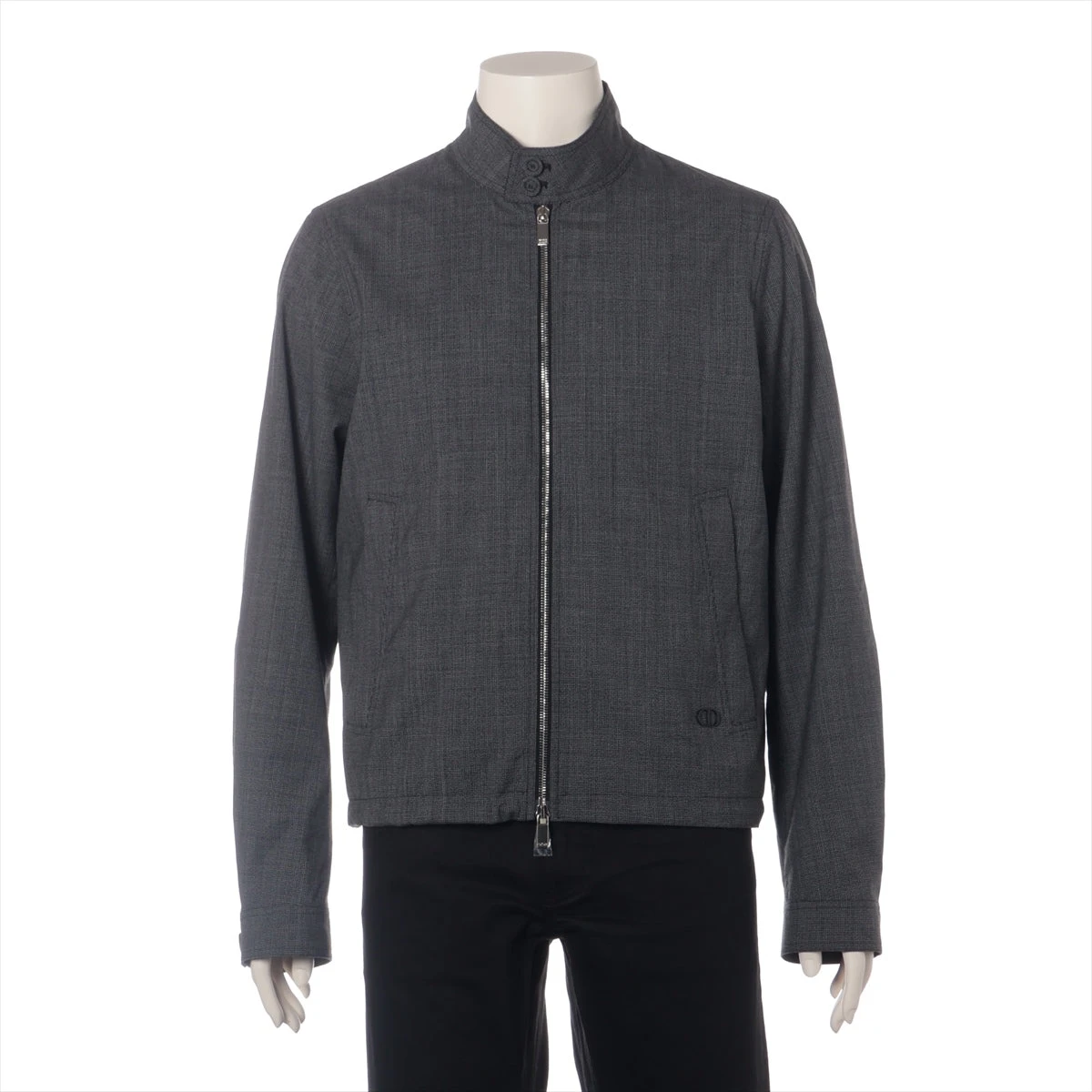 ディオール ウール ジャケット 46 メンズ グレー 113C440A4994