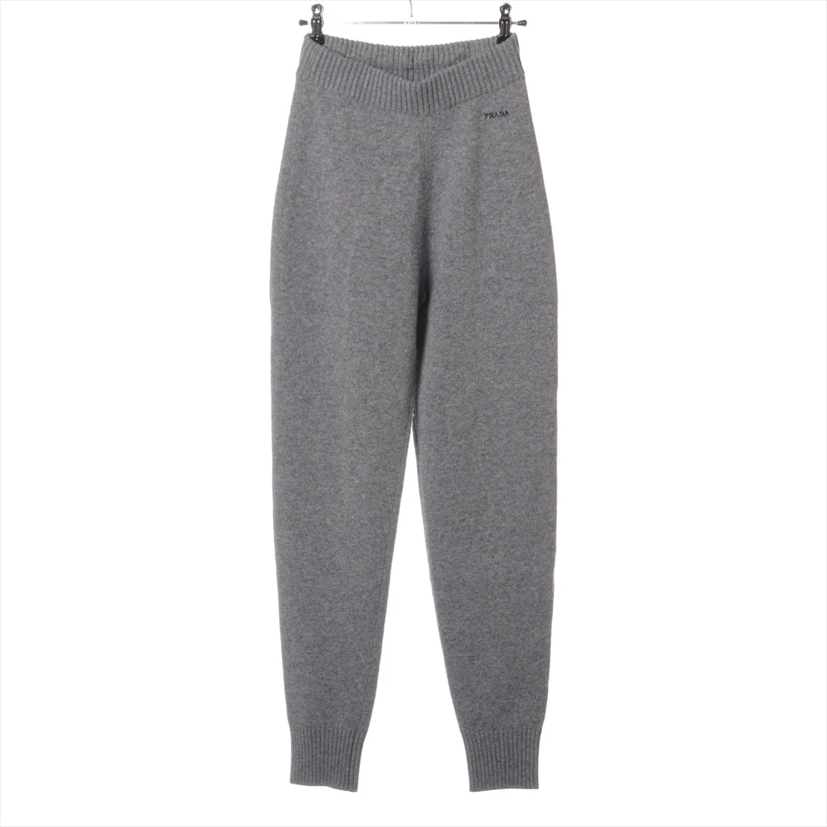 プラダ 21年 ウール×カシミヤ ニットパンツ 38 レディース