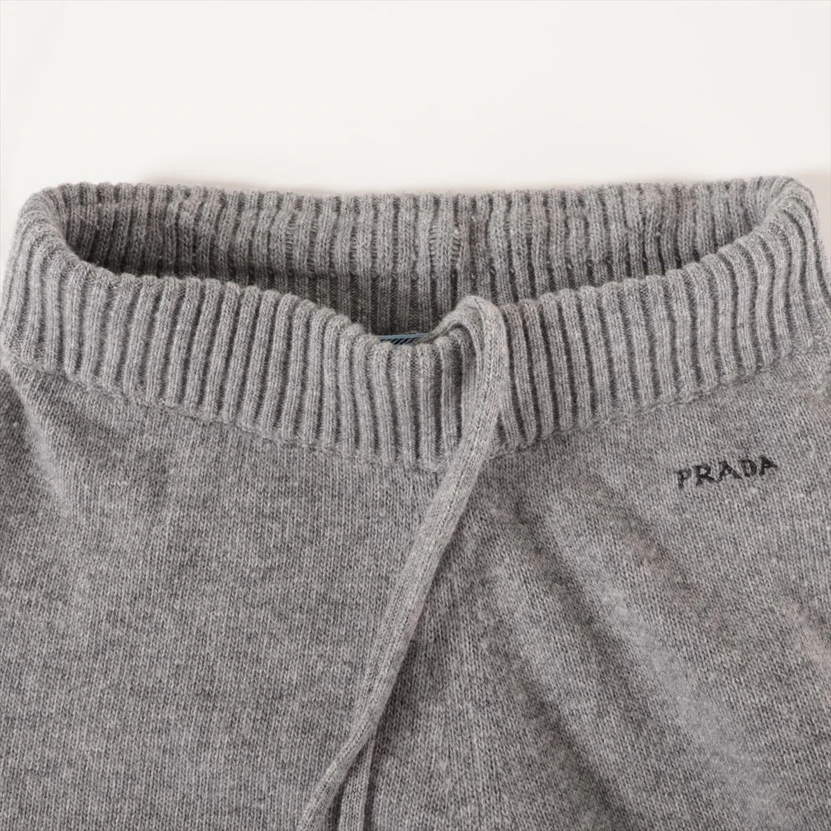 プラダ 21年 ウール×カシミヤ ニットパンツ 38 レディース