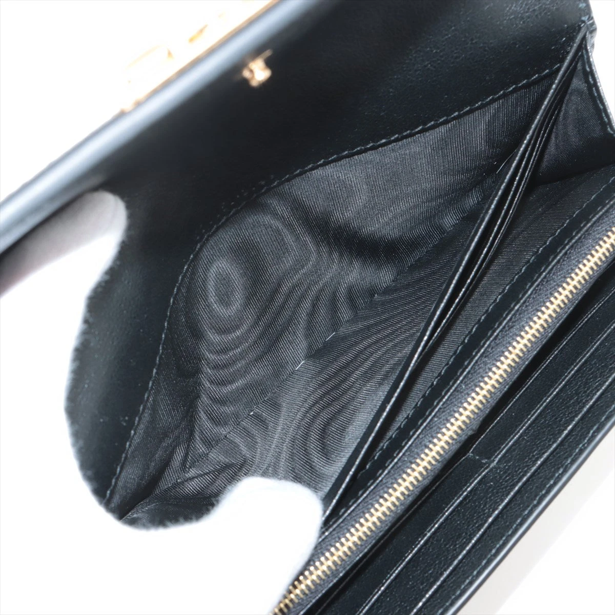 ブラックホワイト sachi様 グッチ GUCCI インターロッキングG 長財布 509644 ブラック