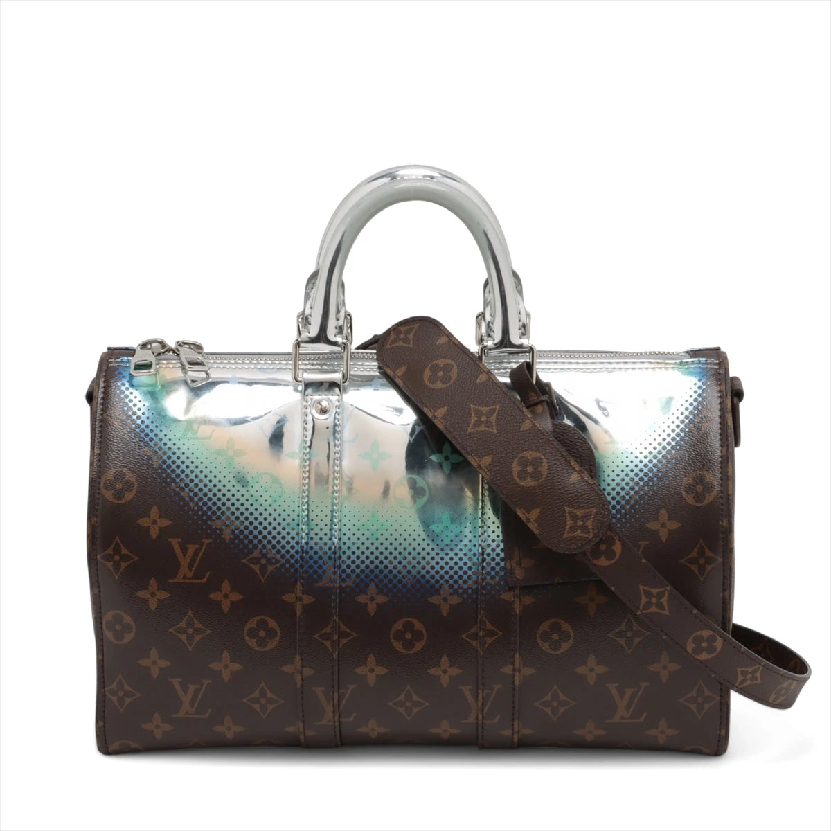 95/38 ファッション LOUIS VUITTON モノグラム ロゴ メタリック ベルト