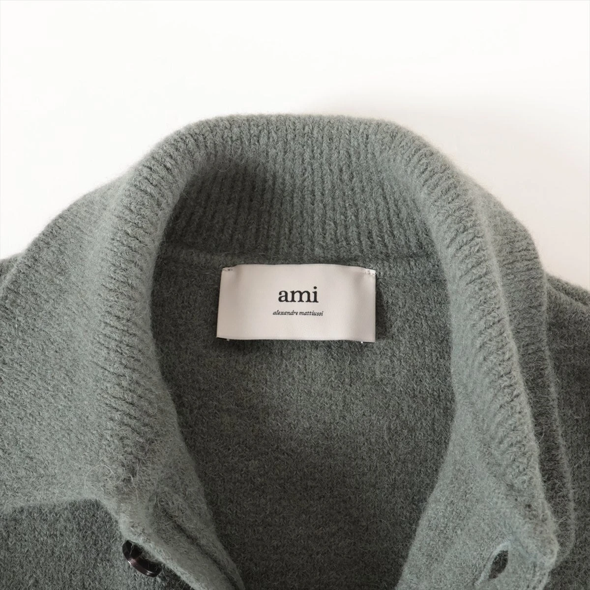 アミ アレクサンドルマテュッシ ウール×アルパカ ニット S メンズ