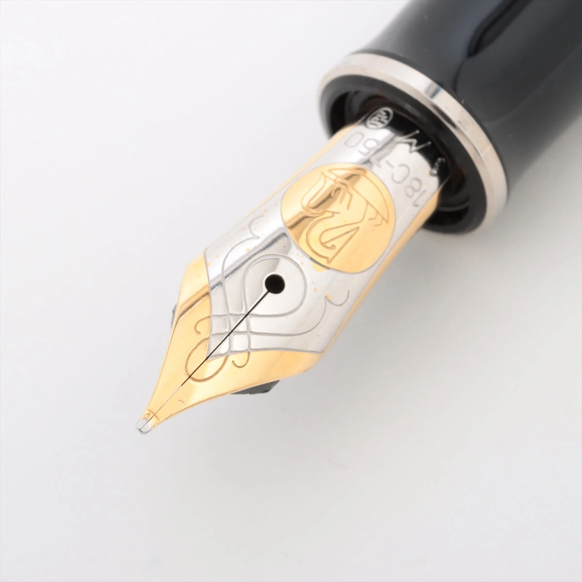 ペリカン トレド 万年筆 925×レジン ブラック×シルバー ペン先 18C-750