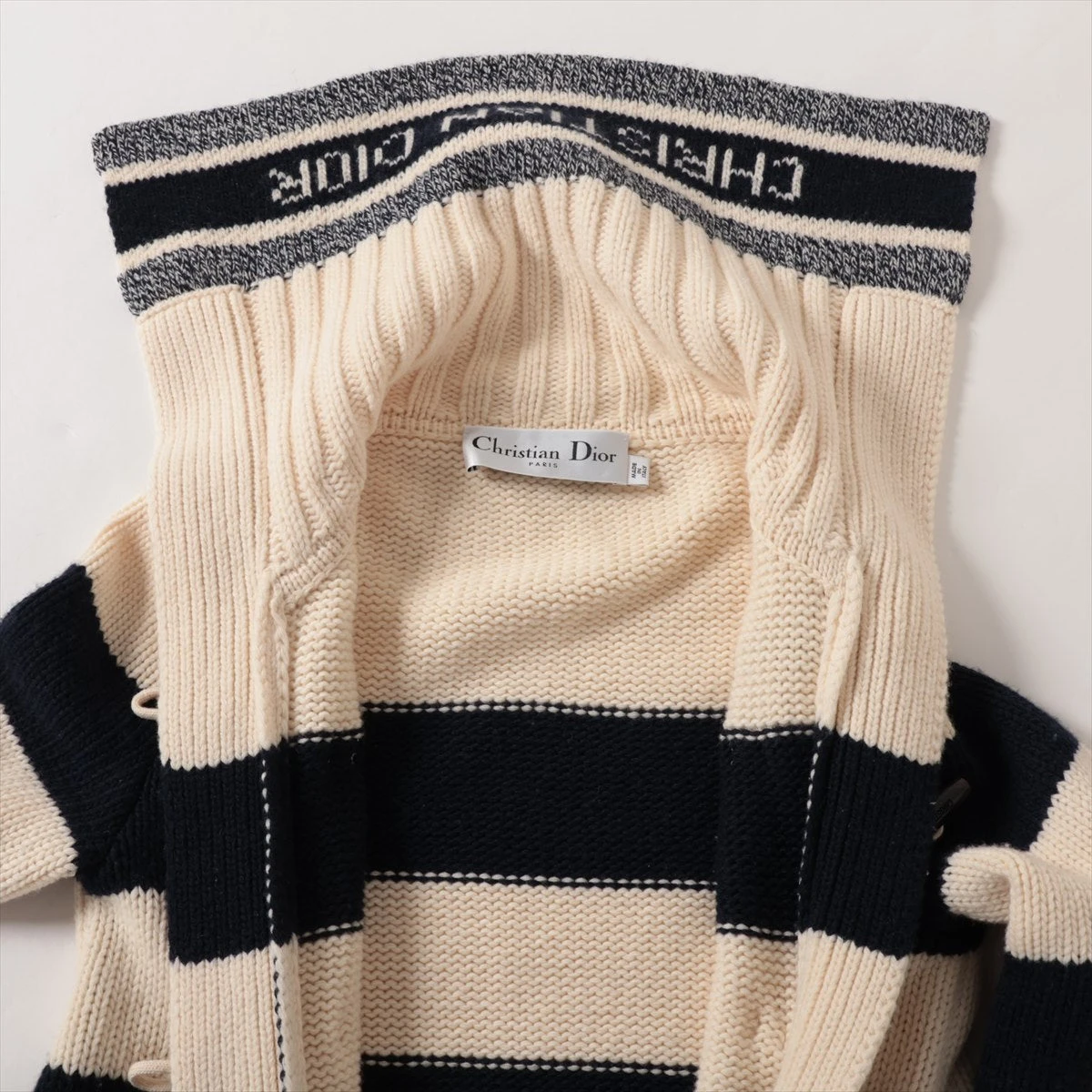 美品✨クリスチャンディオール♡ノーカラージャケット　ショートコート　カシミヤ　M 美品✨クリスチャンディオール♡ノーカラージャケットショート