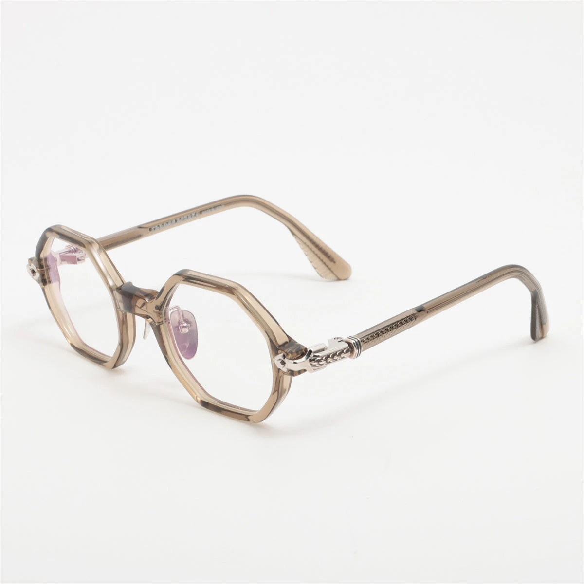 クロムハーツ メガネ プラスチック 46□23-141 イエロー CLITCO