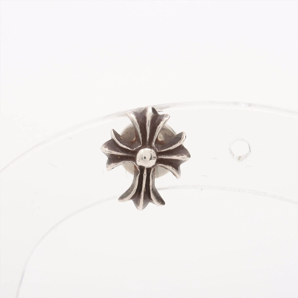 CHROME HEARTS CHプラス スタッド ピアス 片耳（クロムハーツCH