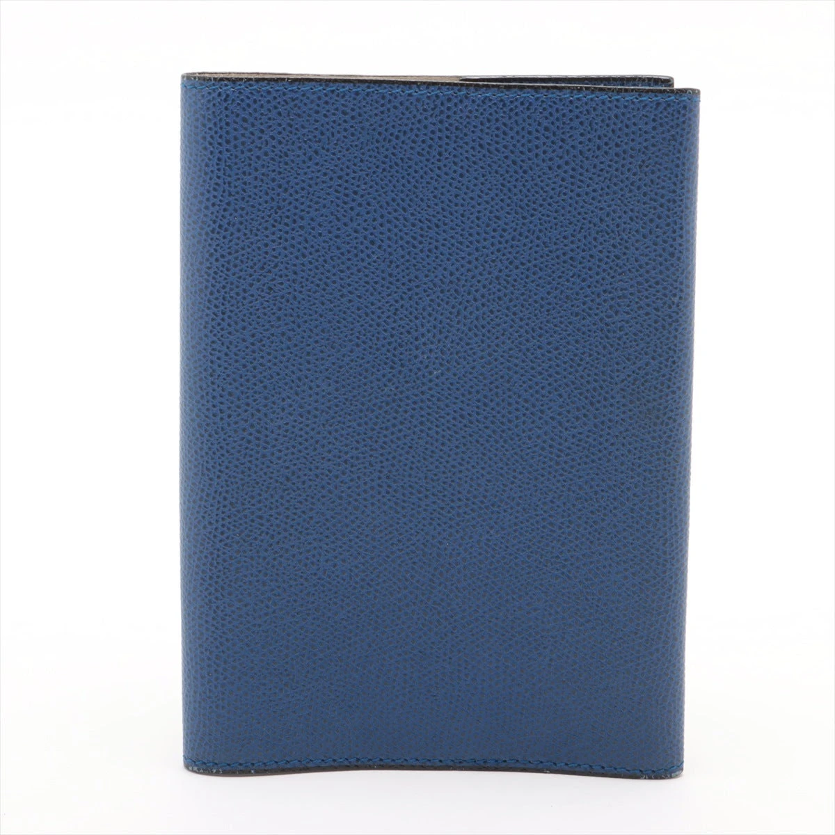 ヴァレクストラ レザー ブックカバー ブルー A3486127｜中古
