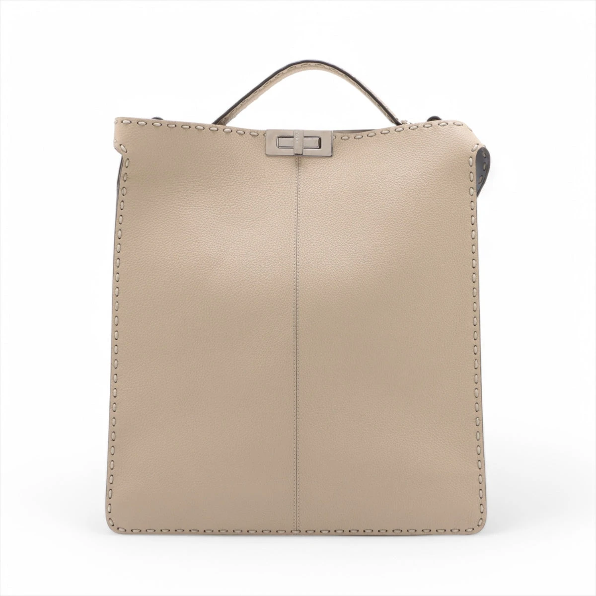 FENDI フェンディ ピーカブー アイシーユー ハンドバッグ ベージュ