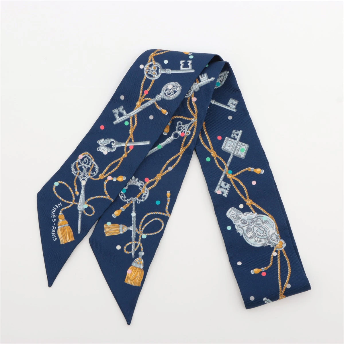 エルメス ツイリー レクレアポア Les Cles a Pois スカーフ