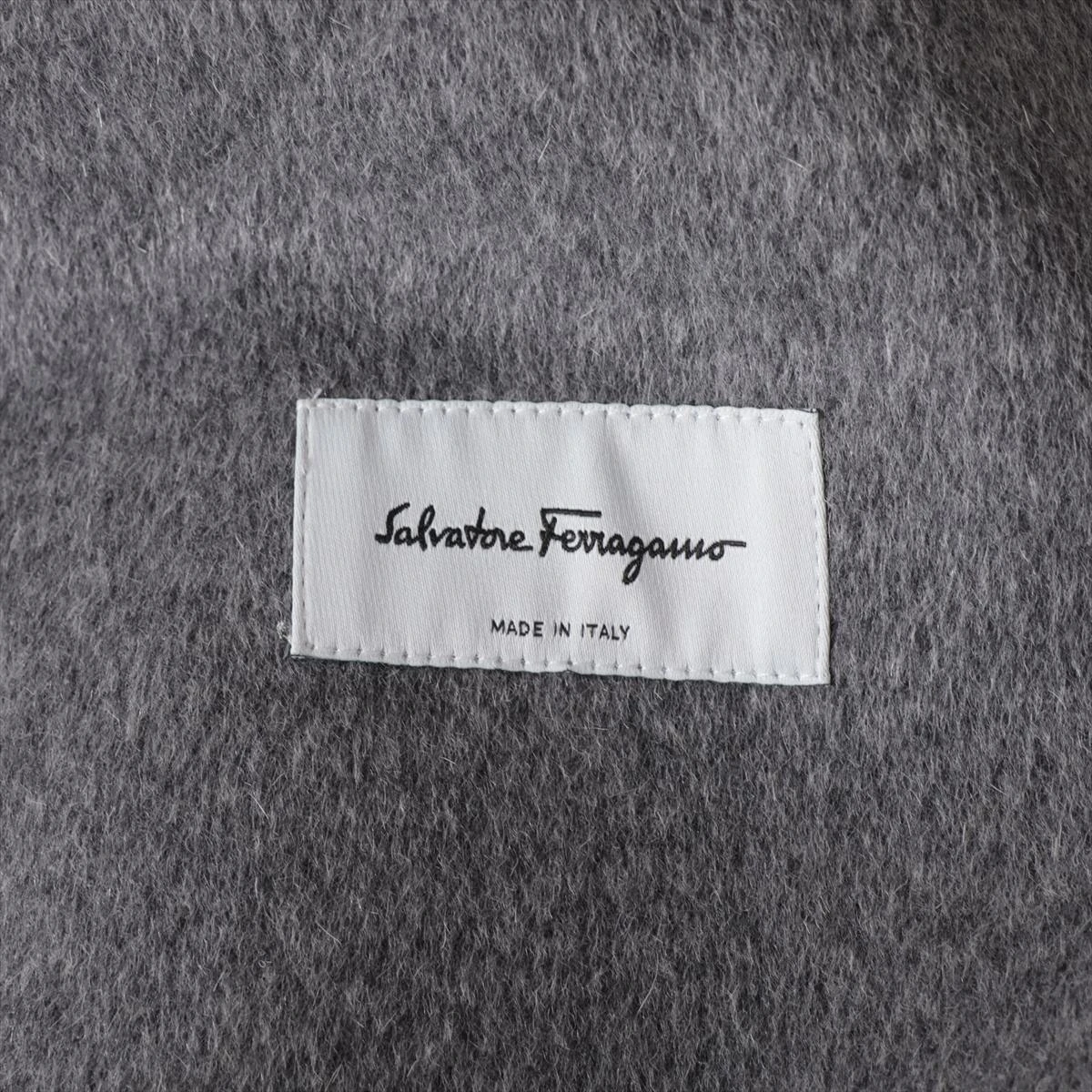 フェラガモ カシミヤ×アンゴラ×毛 ポンチョ S レディース グレー