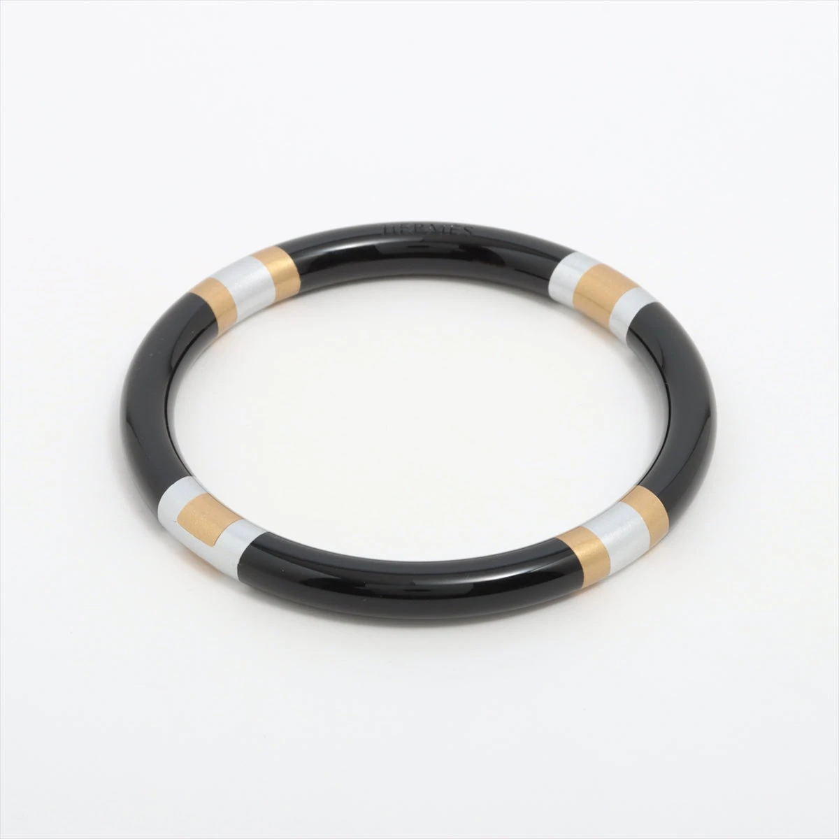 いラインアップ エルメス HエキップGM バングル T2 バッファローホーン×ラッカー アクセサリー
