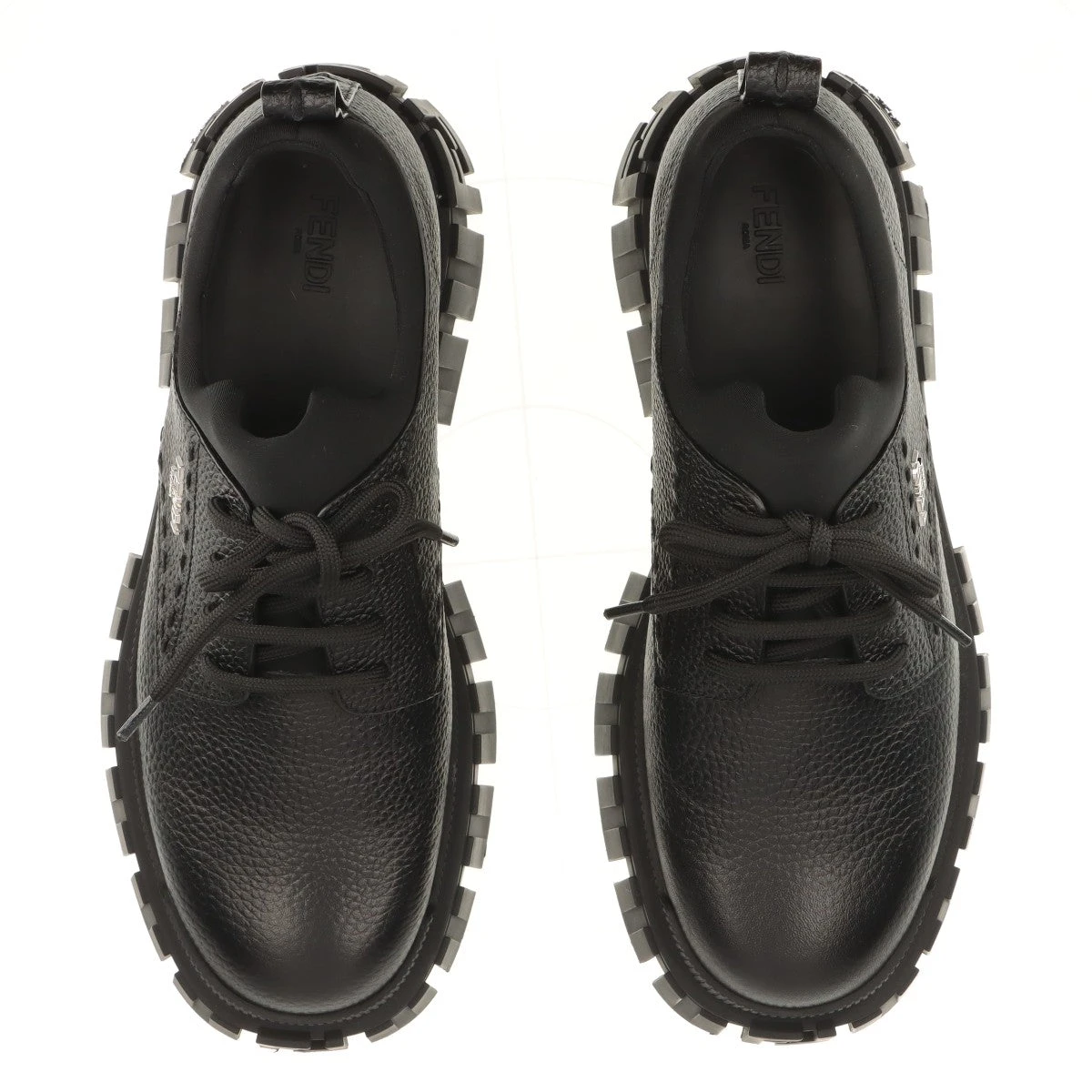 フェリージ　ブラック　レザースニーカー 中古・古着通販】PRADA (プラダ) レザースニーカー ブラック