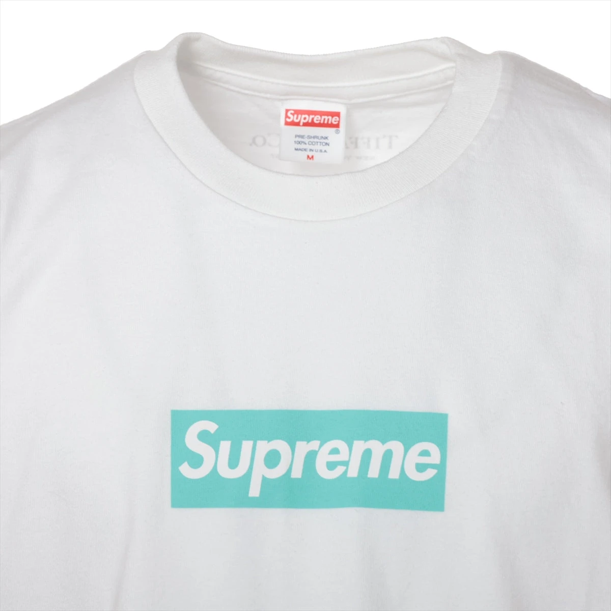 シュプリーム×ティファニー 21AW コットン Tシャツ M レディース