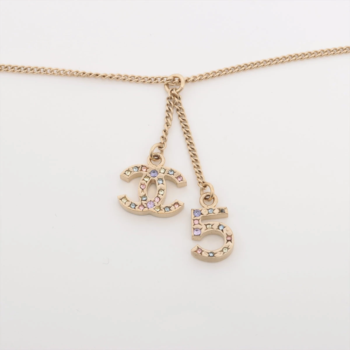 シャネル ココマーク No.5 06A ブレスレット GP×ラインストーン